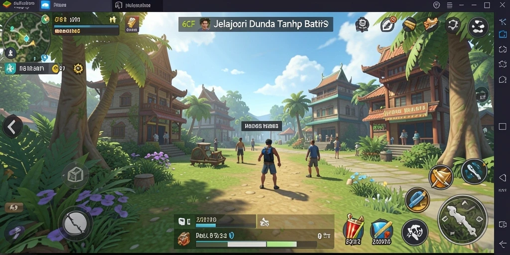 Tangkapan layar utama 6CF yang menampilkan eksplorasi Open World.