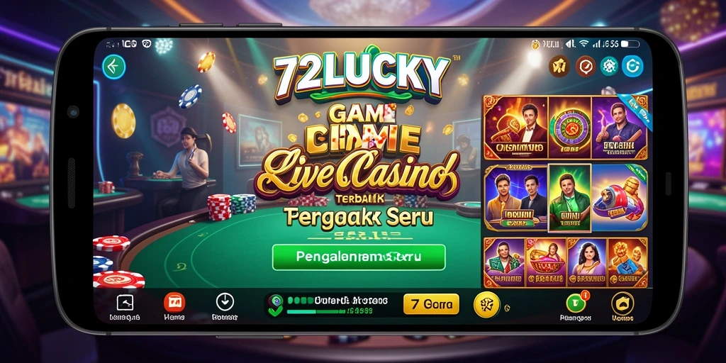 Gameplay interaktif 72LUCKY dengan dealer live yang mengasyikkan.