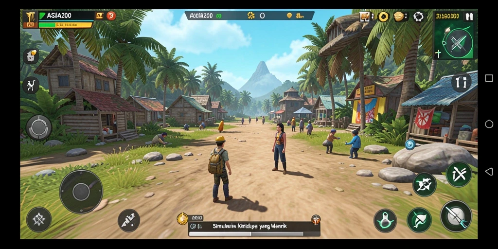 Tampilan gameplay dari ASIA200 yang mendebarkan dan interaktif.