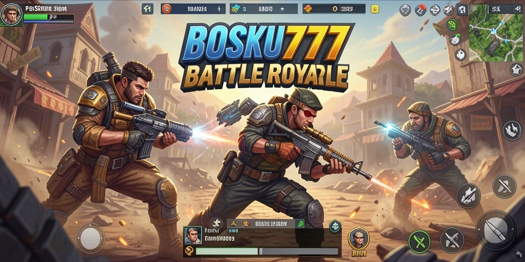 Tampilan gameplay seru dalam BOSKU777 yang penuh aksi.