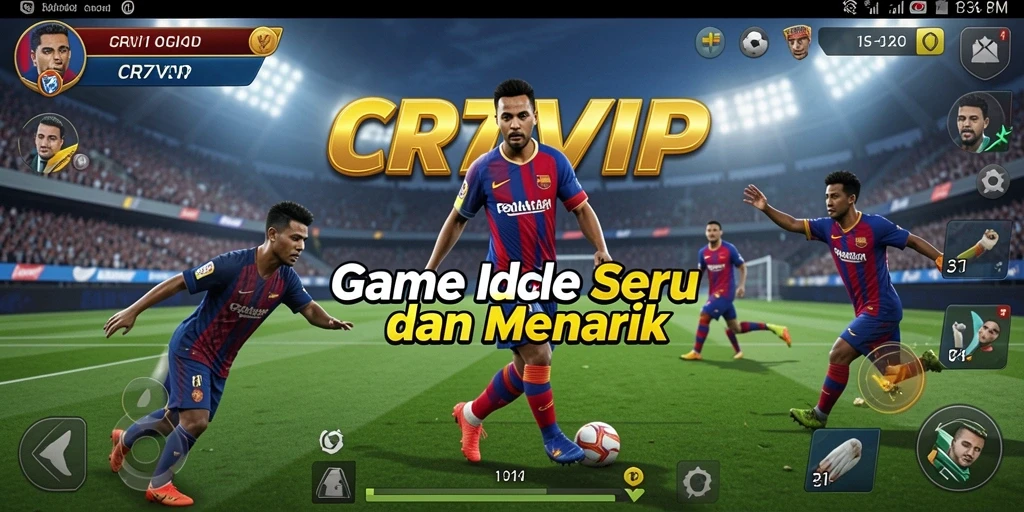 Tampilan gameplay CR7VIP yang menampilkan mekanisme Idle yang menarik dan seru.