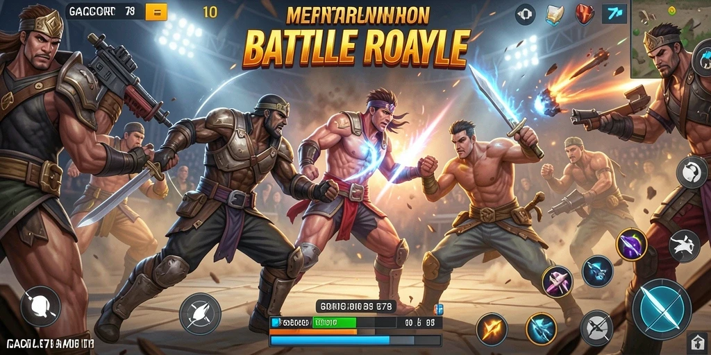 Tampilan gameplay GACOR78 yang seru dan mendebarkan dalam pertarungan Battle Royale.