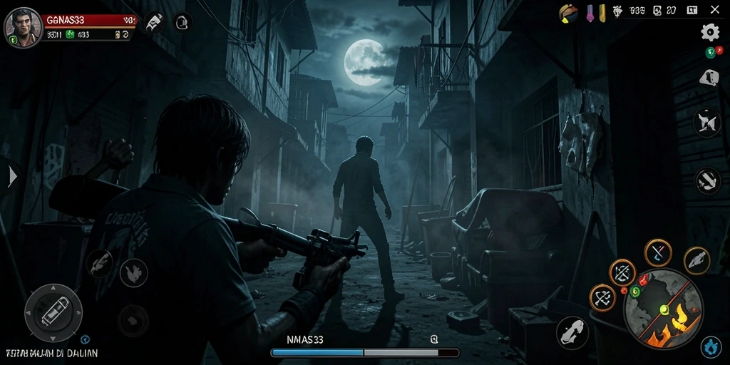 Gameplay menyeramkan dengan suasana mencekam di GANAS33.