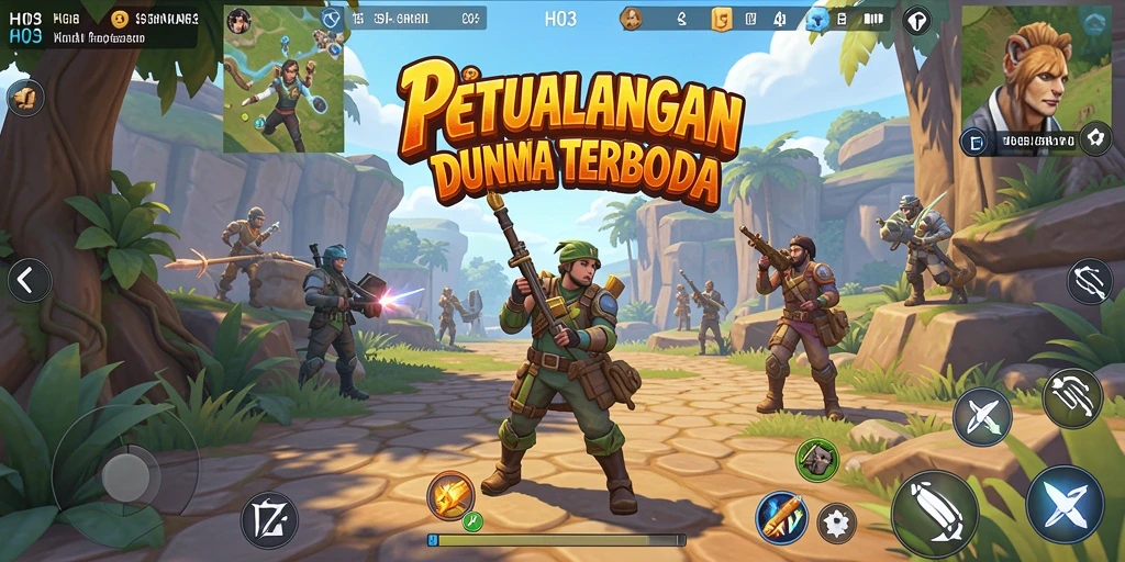 Gameplay H03 menampilkan eksplorasi dunia yang terbuka dan interaktif.