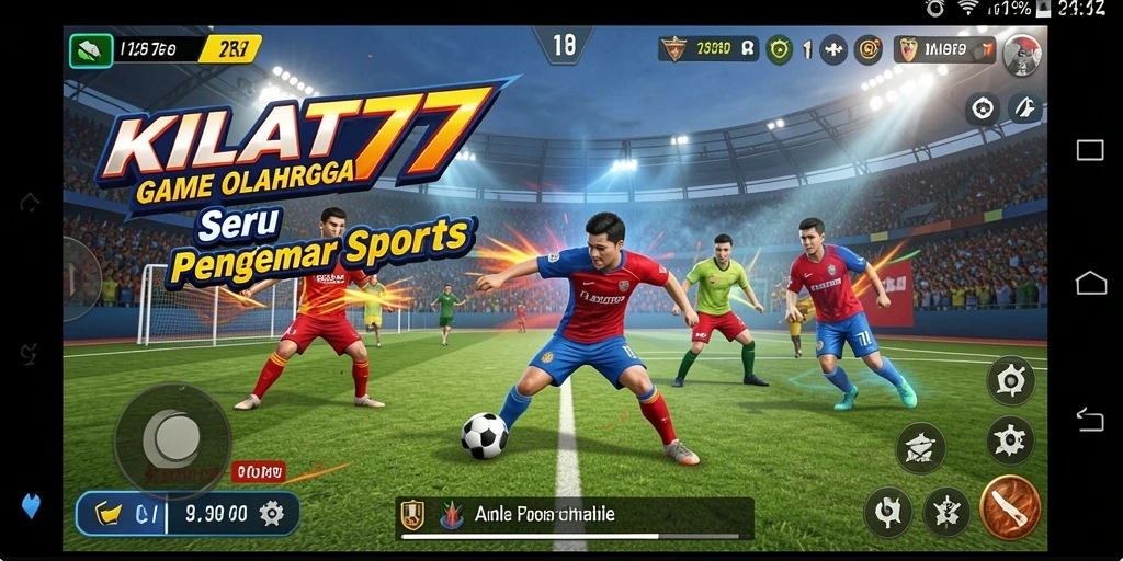 Screenshot KILAT77 memperlihatkan aksi seru dalam permainan olahraga.