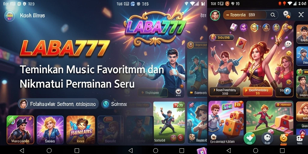 Tampilan menarik dari gameplay LABA777 yang mengkombinasikan musik dan permainan.