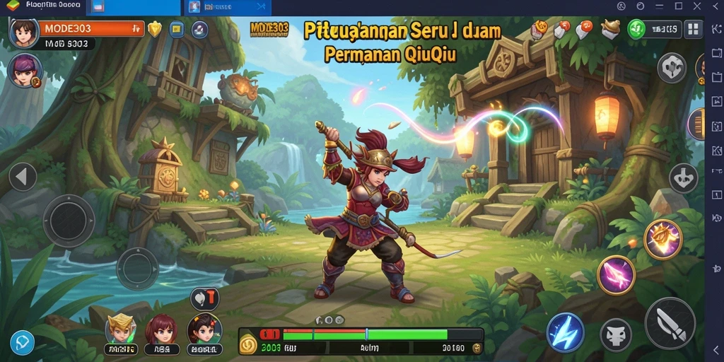 Screenshot gameplay QiuQiu yang seru dan menantang.