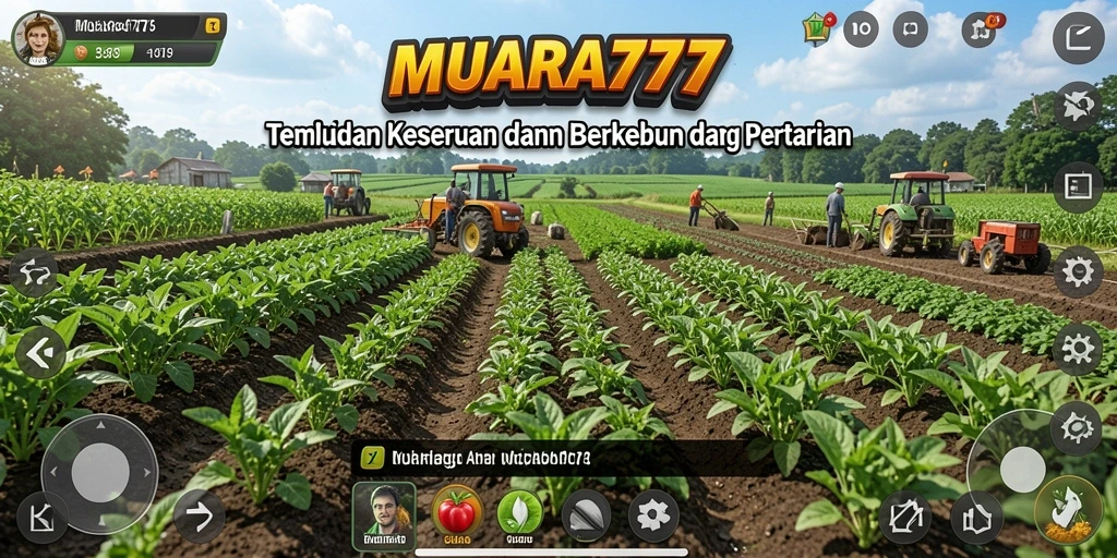 Tampilan screenshot menampilkan gameplay seru dalam bertani.