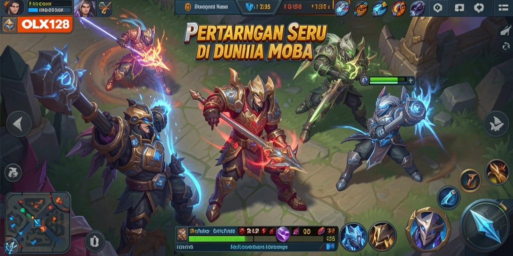 Tampilan gameplay seru di <strong>OLX128</strong> dengan pertarungan karakter.