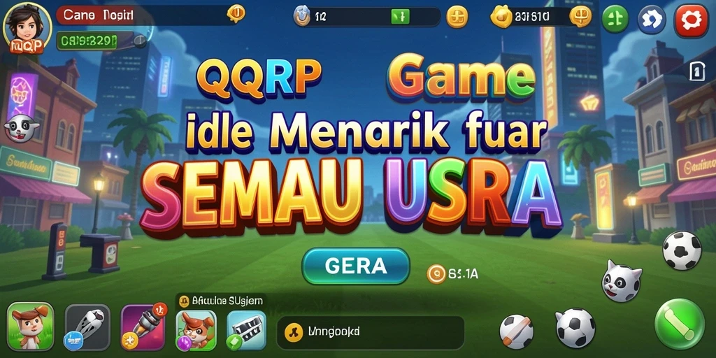 Tampilan gameplay QQRP dengan elemen Idle yang menarik.