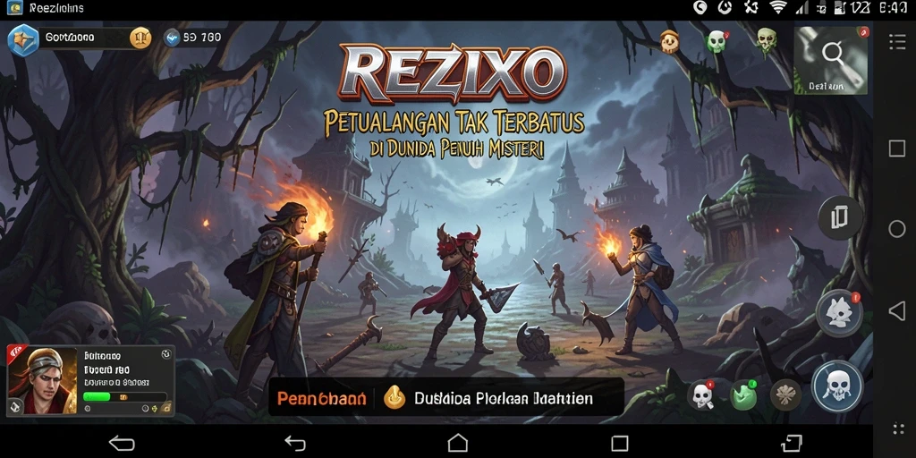 Gameplay menyerupai eksplorasi mendalam di dunia REZIXO.