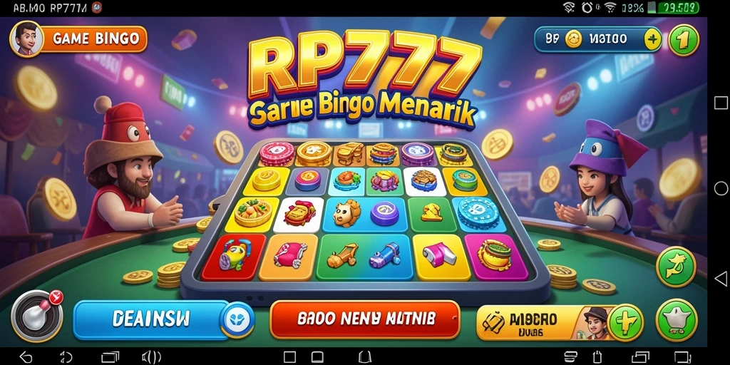 Screenshot gameplay Bingo di RP777 menampilkan suasana kompetitif yang seru.