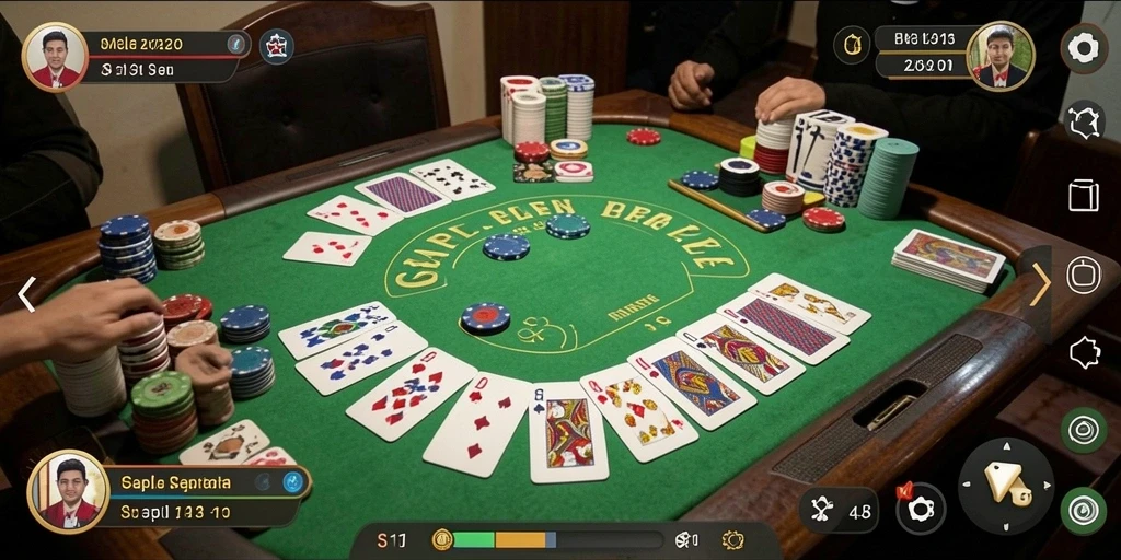 Screenshot S13 menampilkan gameplay menarik permainan Gaple.