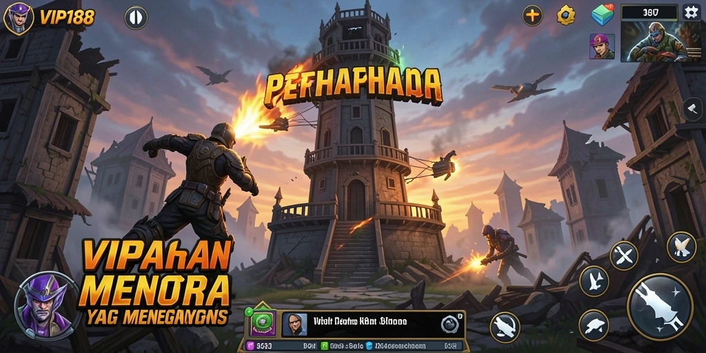 Tangkapan layar dari gameplay menarik dalam VIP188 Tower Defense.